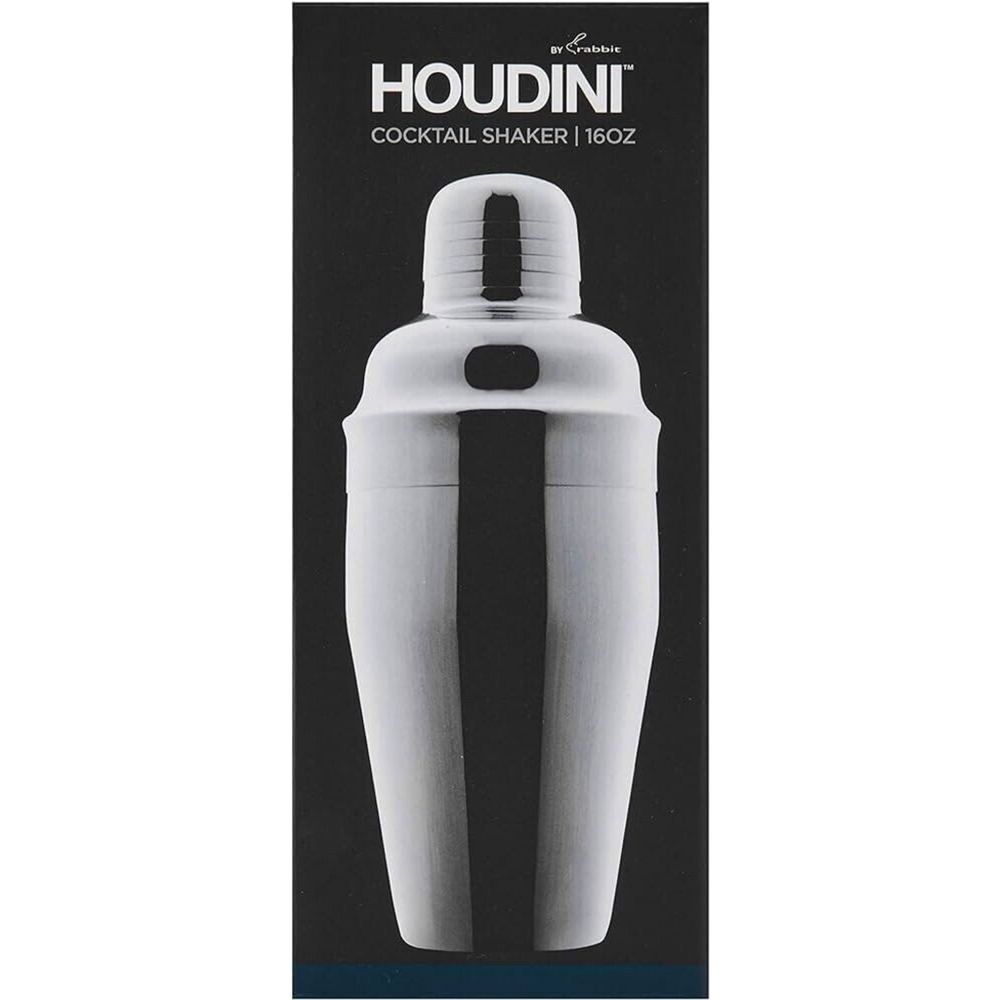 Houdini By Rabbit Cocktail Shaker 16oz H4-013704T Stainless Steel​